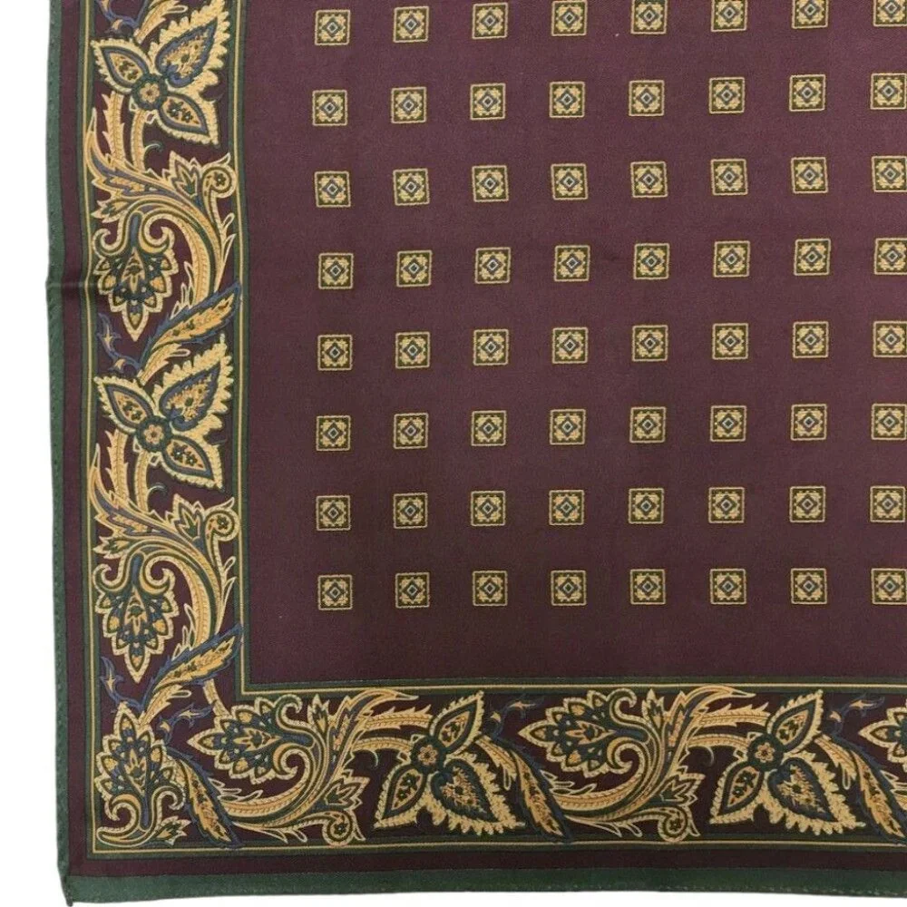 561189BP (S1) Christian Dior Scarf Paisley Multicolor Silk